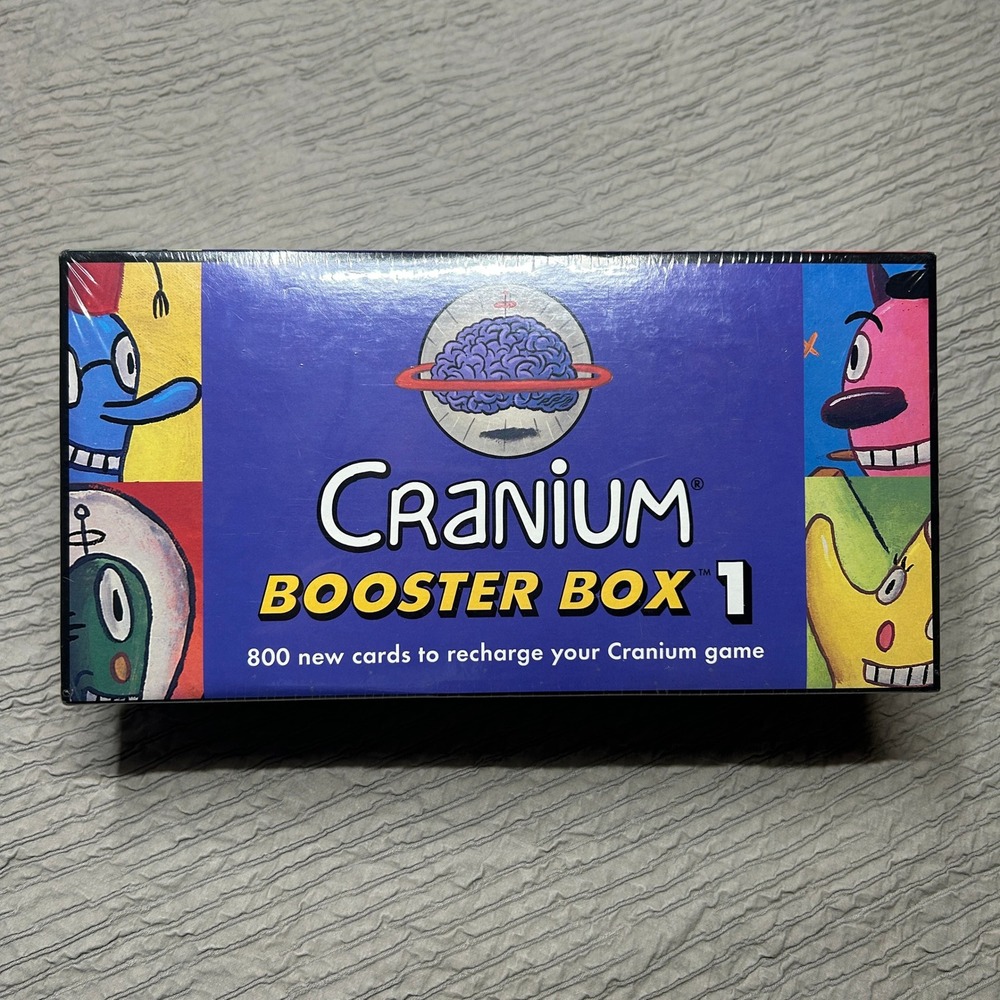 Cranium Booster Box 1 Board Game Expansion 800 New Cards Factory Sealed 1999